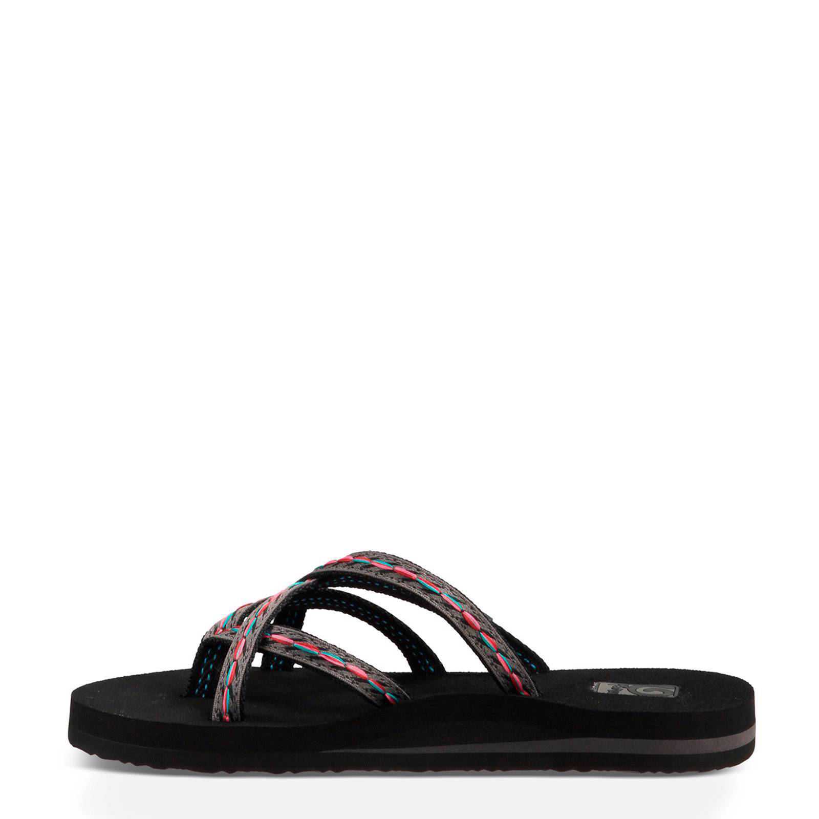 Teva leren slippers cheap dames