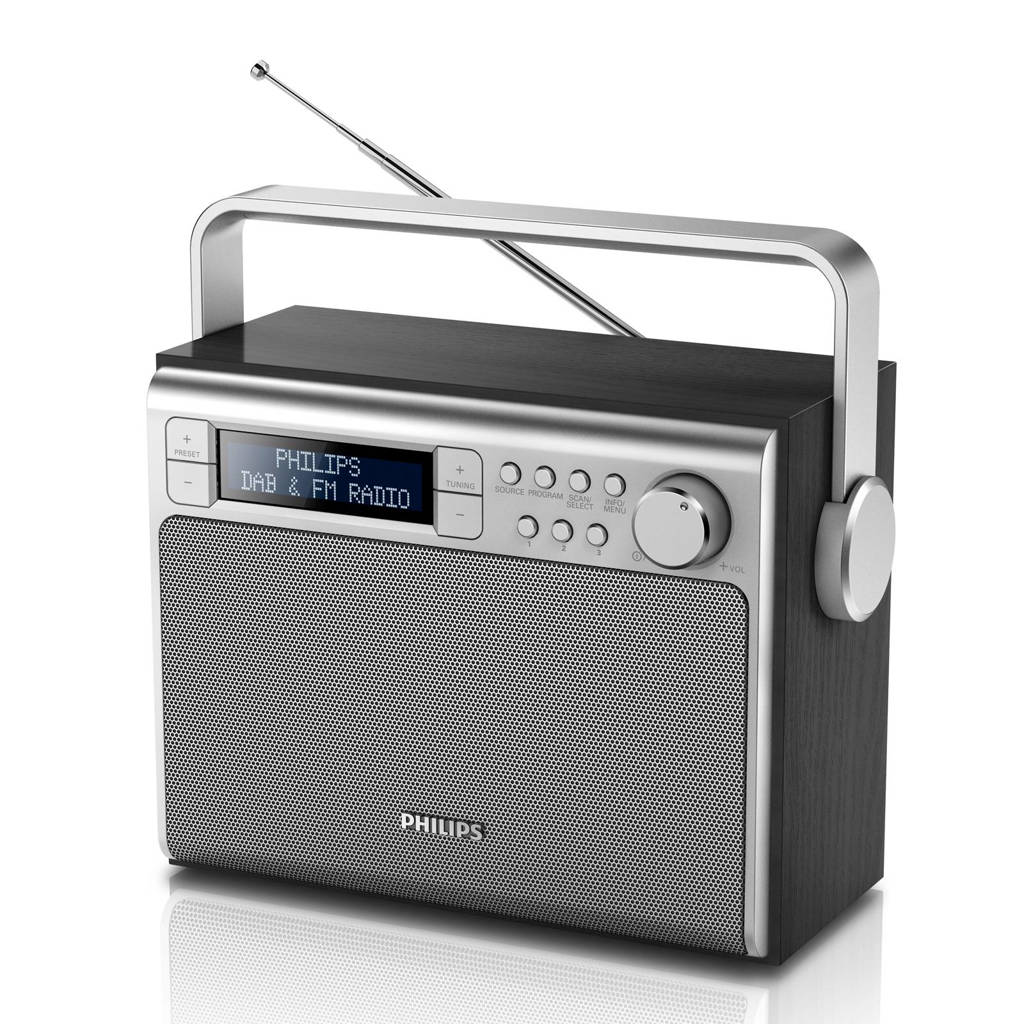 Philips AE5020 AE5020 draagbare DAB+ radio hout wehkamp