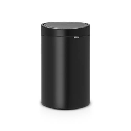 Brabantia Touch Bin Prullenbak - 40 l - Matt Black - matt black