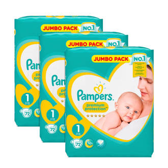 Premium Protection maat 1 (2-5 kg) 3x72 luiers