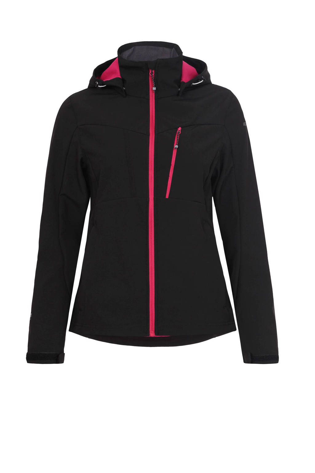 Icepeak outdoor jas, Zwart/roze