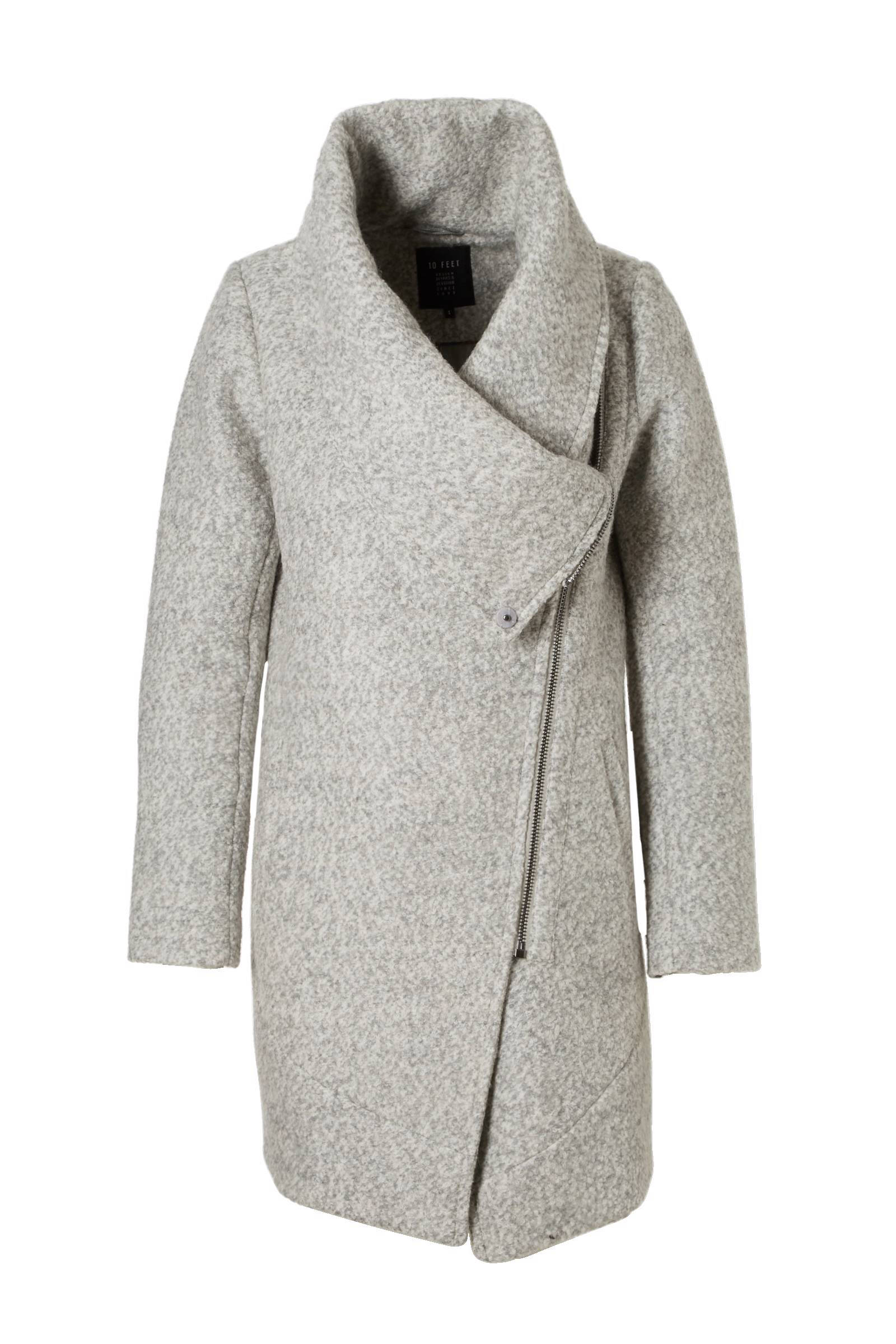 10 FEET coat met wol | wehkamp 10 FEET jas met zebraprint | wehkamp