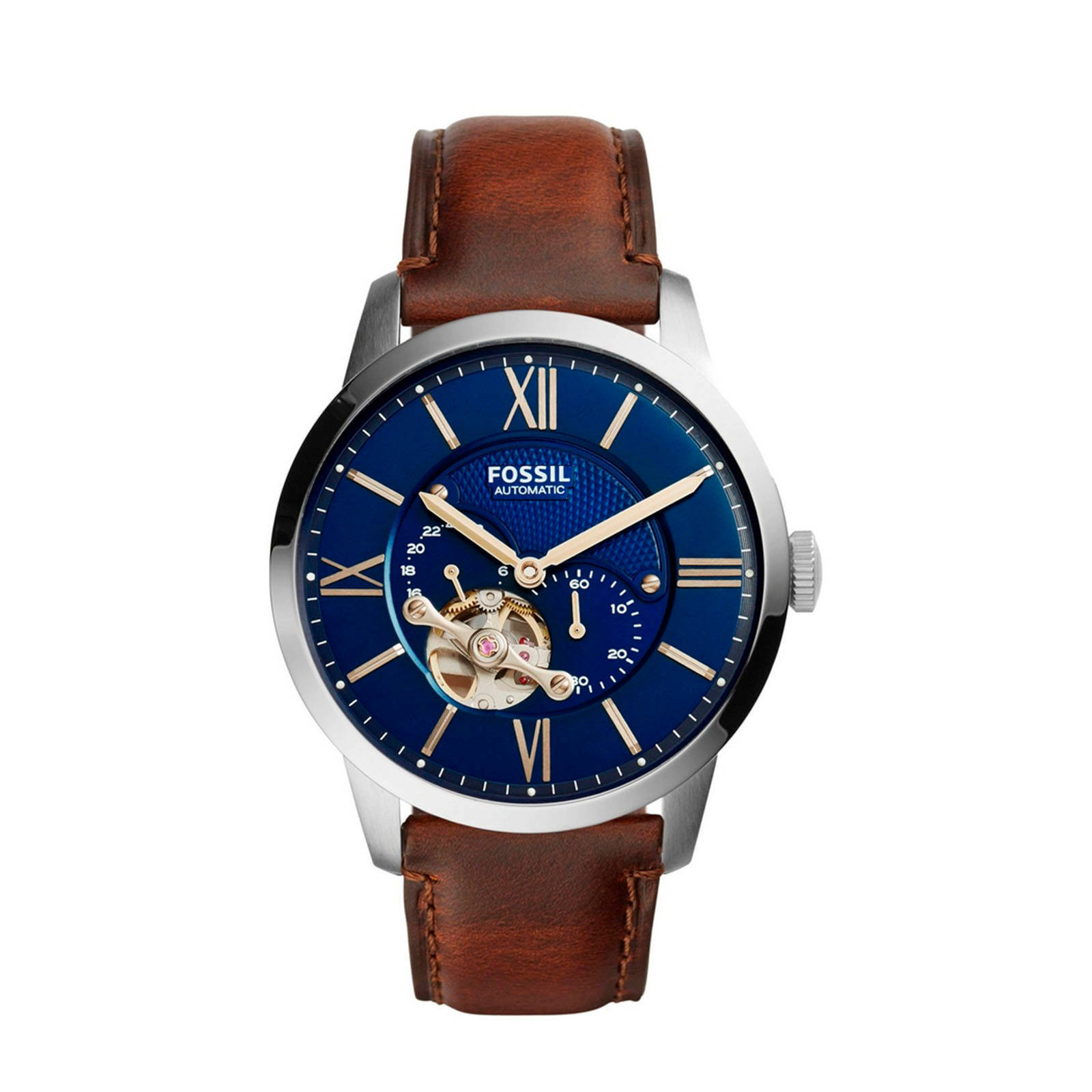 Fossil horloge ME3110 Townsman bruin | wehkamp