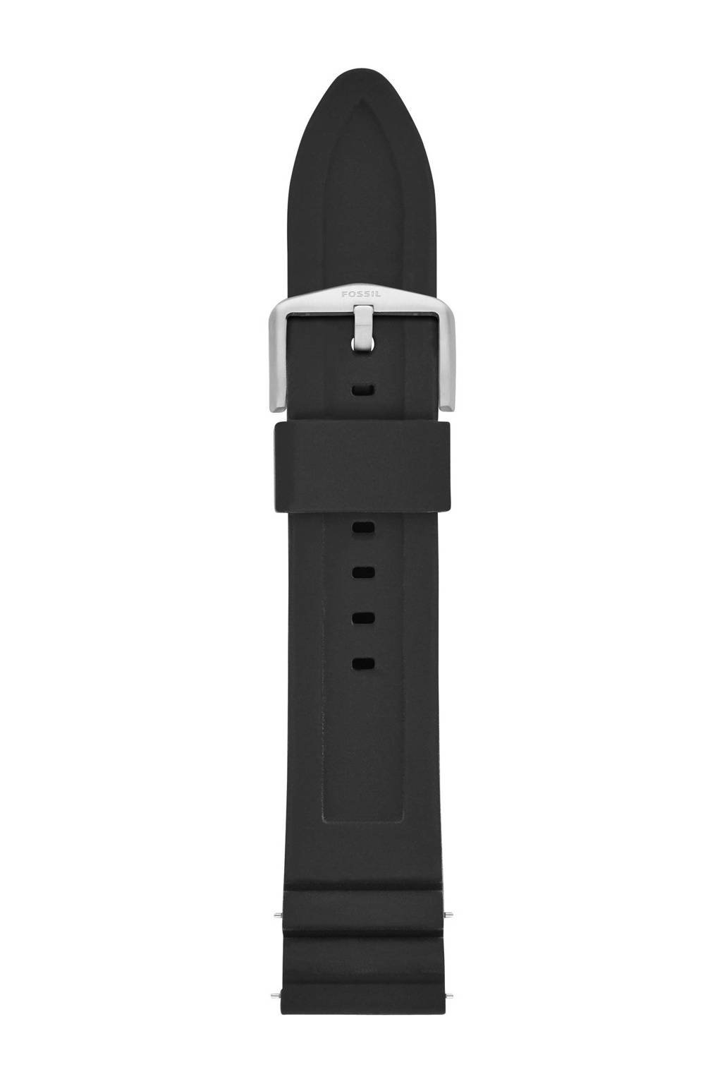 Fossil Q silicone horlogeband, Zwart