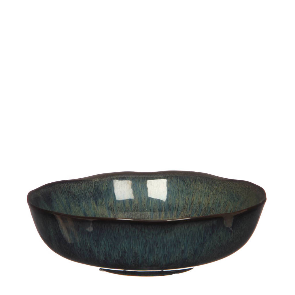 Casa Vivante schaal (Ø26,5 cm), Blauw/groen