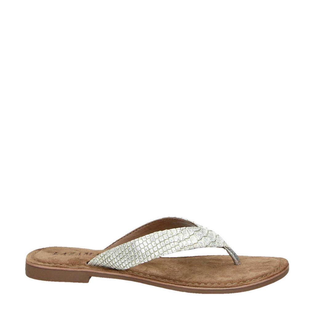 Lazamani - Dames teenslippers cognac | Schuurman Schoenen Lazamani - Dames teenslippers cognac | Schuurman Schoenen