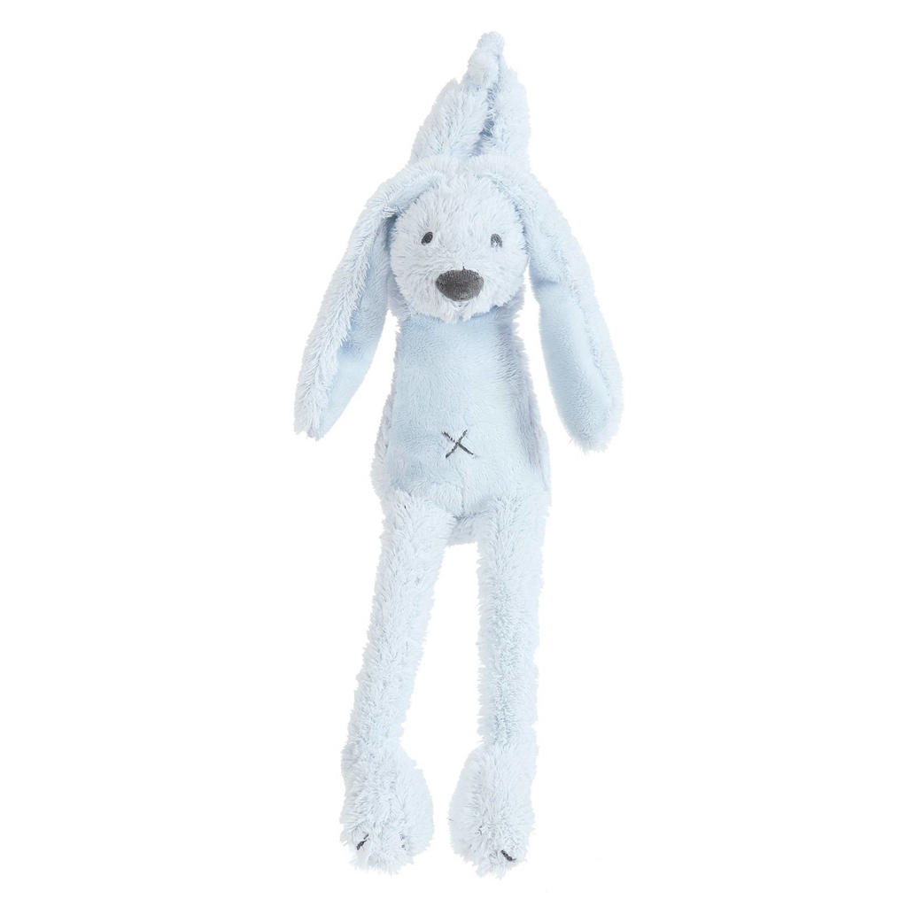 Happy Horse knuffel konijn Richie - blauw - met muziek - 28 cm