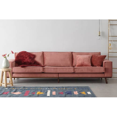 NOUS Living 4-zitsbank Verona - Roze (velours)