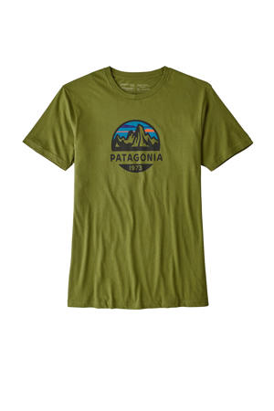 outdoor T-shirt Fitz Roy olijfgroen