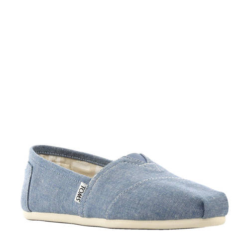 Toms Blue Slub Chambray Espadrilles toms kopen in de aanbieding