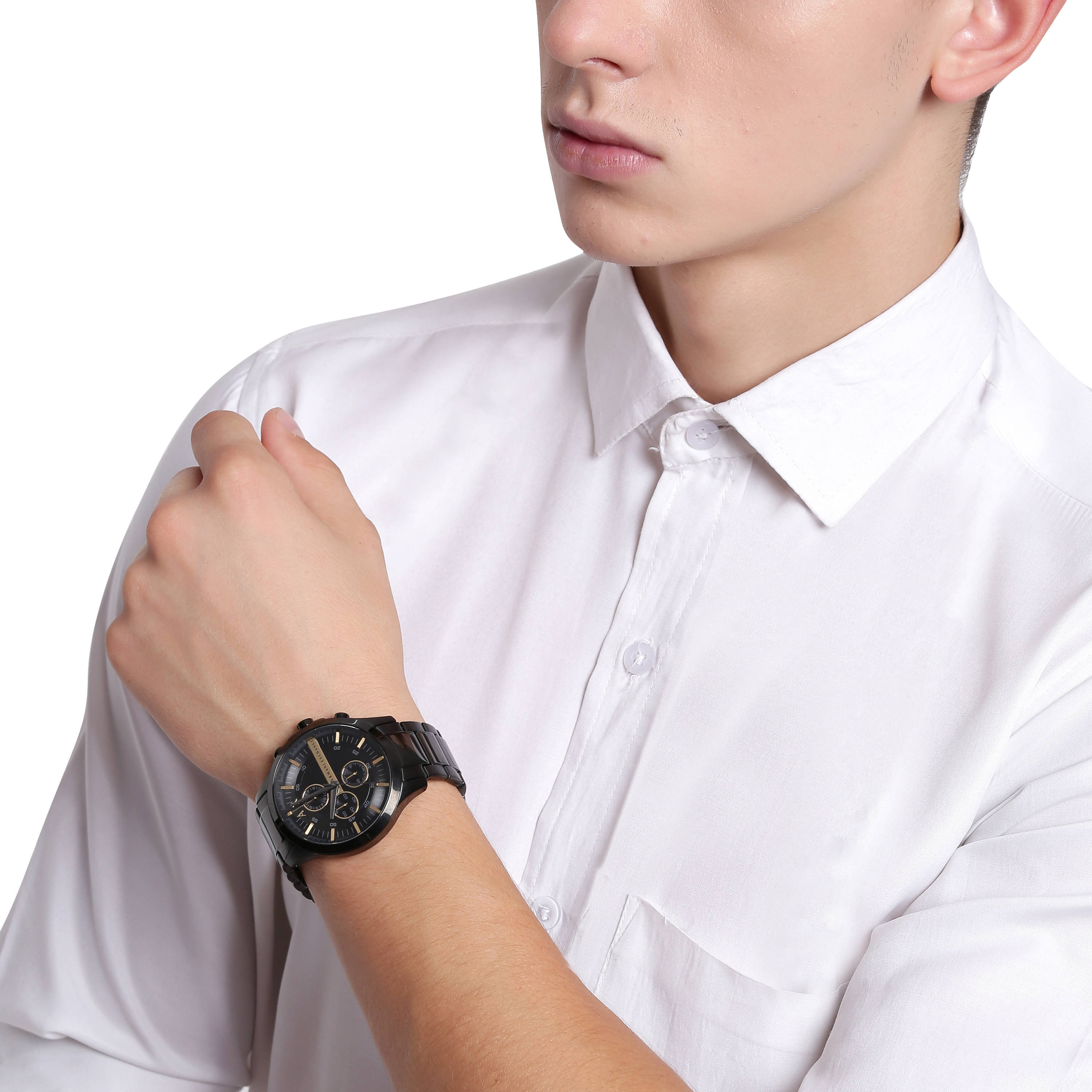 Armani Exchange horloge AX2164 Armani Exchange Zwart | wehkamp
