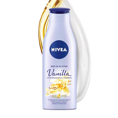 Nivea Body Oil Lotion Vanilla Amandelolie 200 Ml nivea kopen in de aanbieding