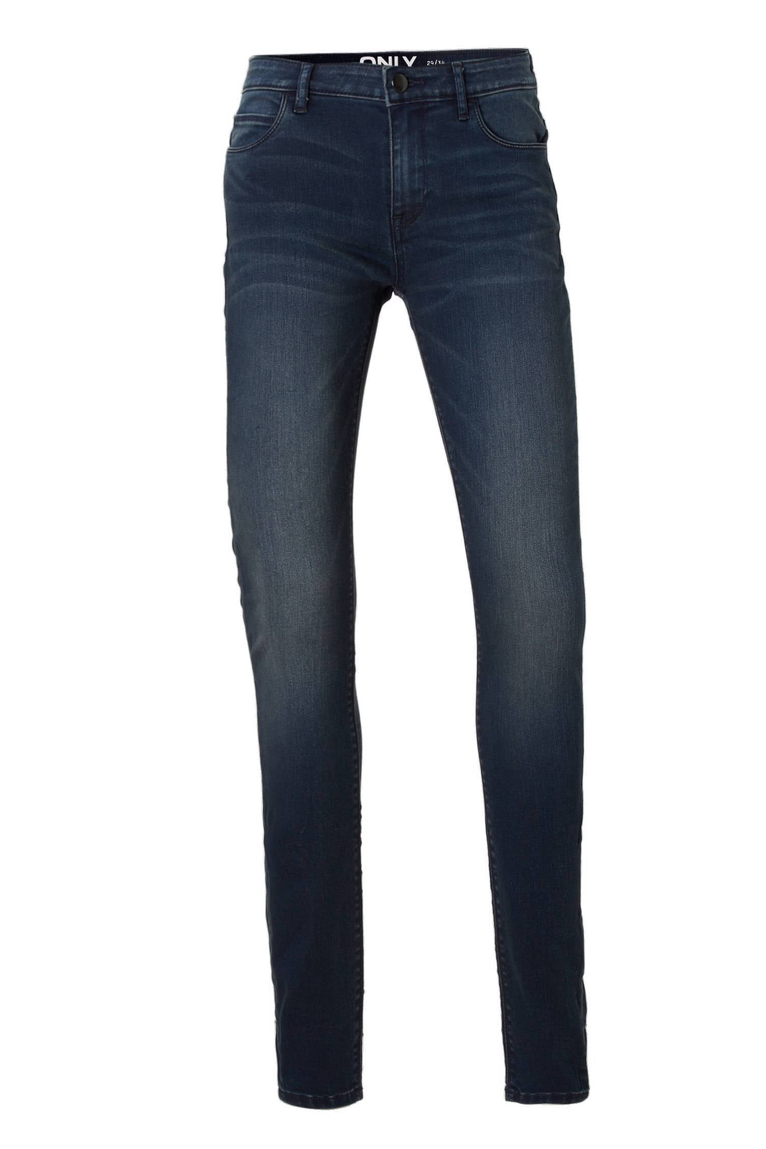 ONLY skinny jeans ONLCARMEN blue dark denim | wehkamp