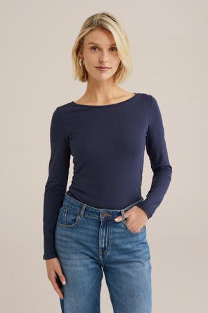 longsleeve donkerblauw