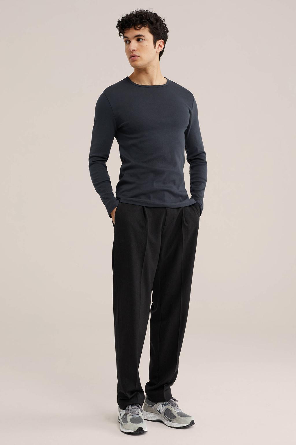 WE Fundamentals longsleeve blauw