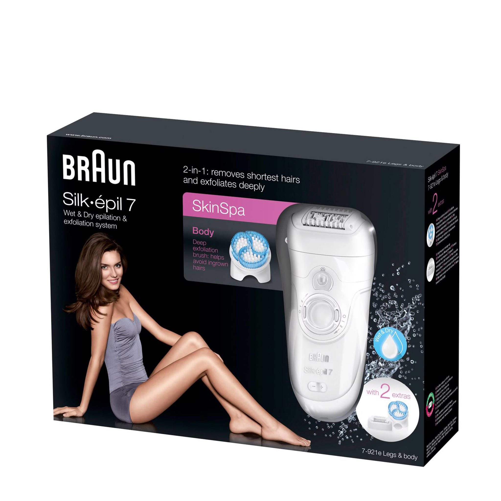 Braun Silk-épil 7-921e SkinSpa 2 in 1 Wet & Dry epilator | wehkamp