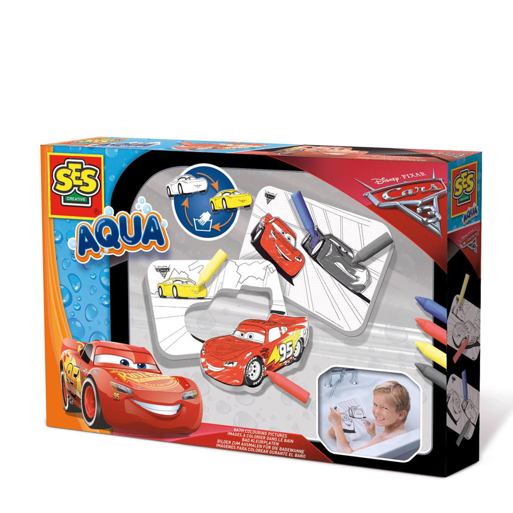 SES Aqua bad kleurplaten - Disney Cars