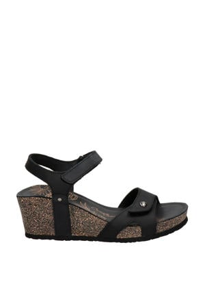 nubuck sandalettes zwart