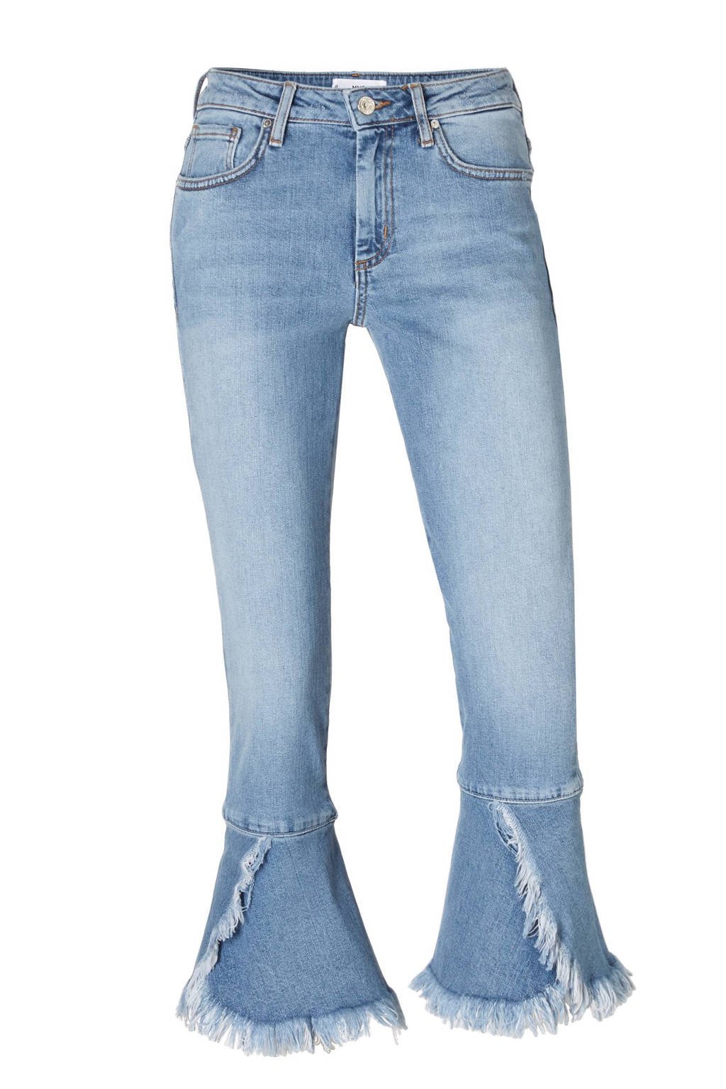 Mango cropped jeans, Lichtblauw