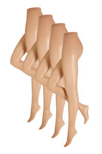 whkmp's own microfibre panty 20 denier - set van 4 nude, Nude
