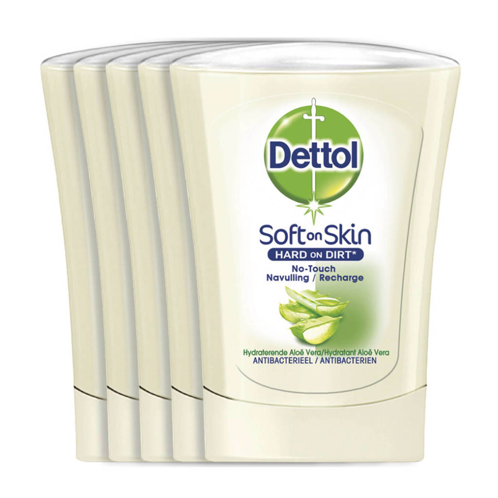 Dettol No-Touch handzeep navulling Aloë Vera - 5 x 250 ml