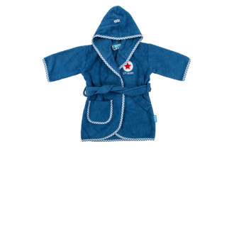 badjas 0-12 mnd blauw