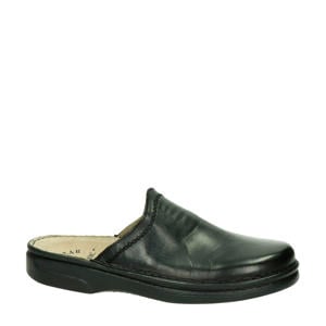 Anatomic leren pantoffels zwart