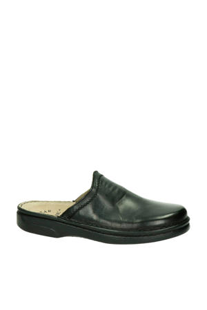 Anatomic leren pantoffels zwart