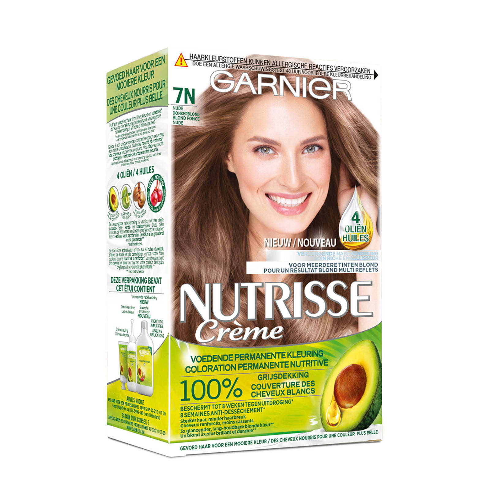 Garnier Nutrisse Crème Nude Haarkleuring 7n Donker Blond Wehkamp 