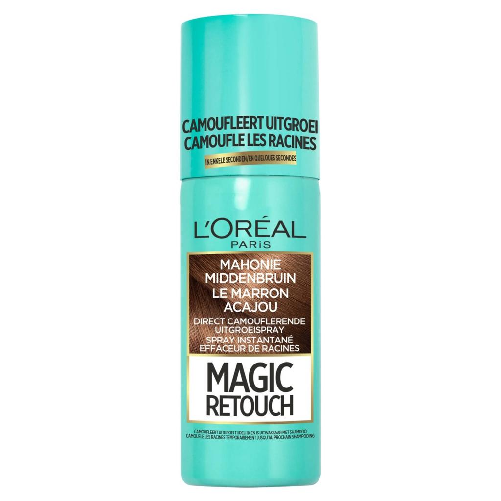 L'Oréal Paris Magic Retouch Camouflerende uitgroeispray - Mahonie Middenbruin