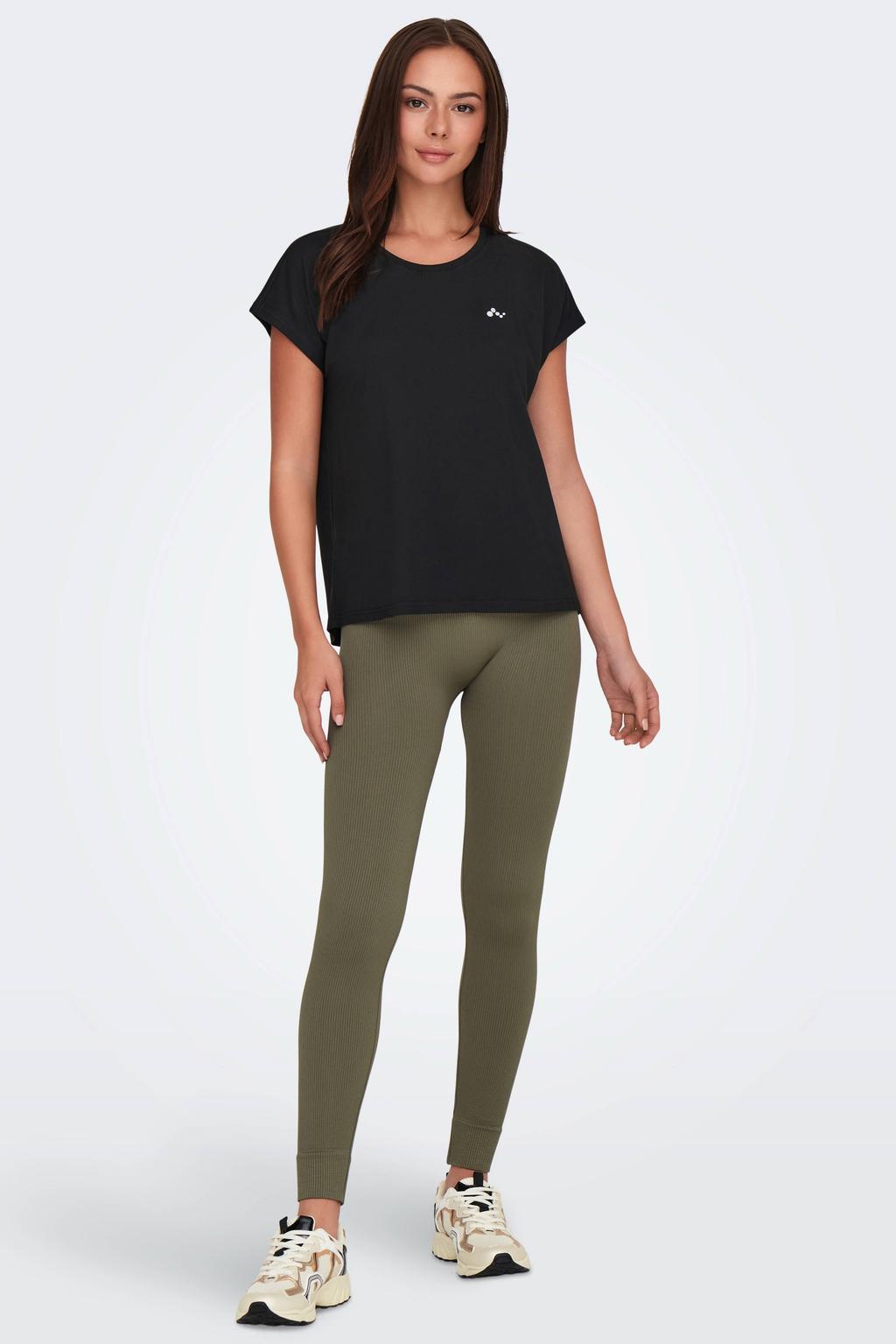 ONLY PLAY sportshirt ONPAUBREE zwart