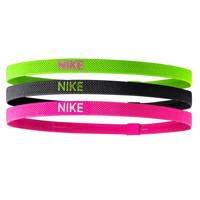 Nike   haarbandjes (set van 3), Geel/zwart/roze