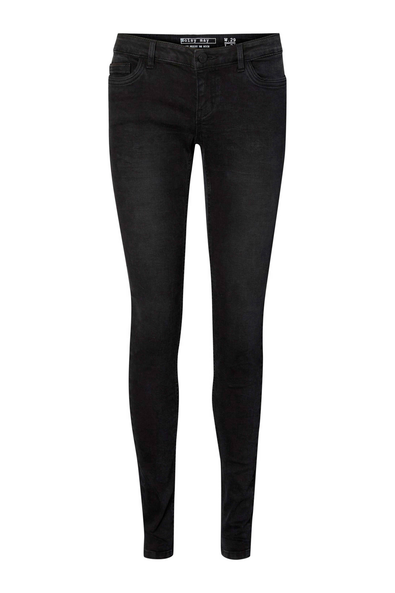 NOISY MAY low waisted skinny fit jeans NMEVE black | wehkamp