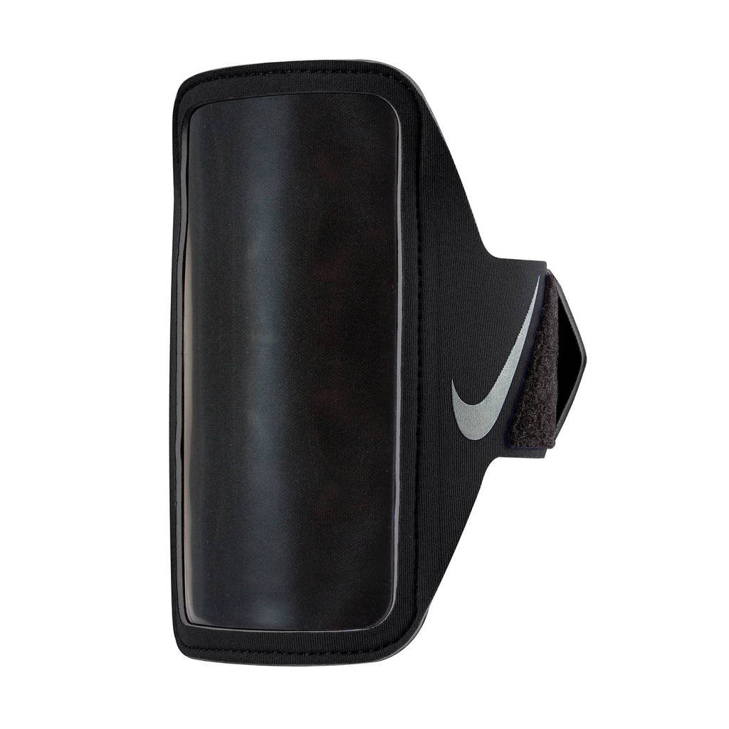 Nike sportarmband zwart, Zwart/zilver