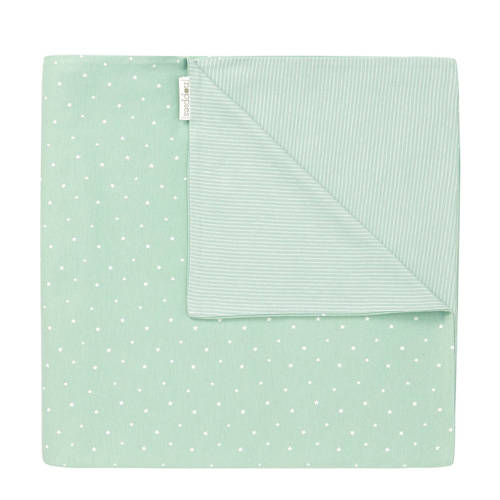 Noppies Wiegdeken Nusco 75X100Cm Grey Mint noppies kopen in de aanbieding
