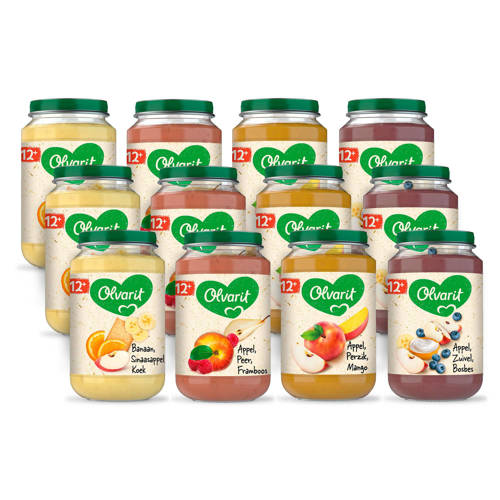 Olvarit Babyvoeding Menu 12 Mnd Fruit 12X 200 Gr olvarit kopen in de aanbieding Olvarit Babyvoeding Menu 12 Mnd Fruit 12X 200 Gr olvarit kopen in de aanbieding