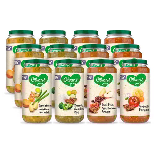 Olvarit Babyvoeding Menu 15 Mnd Maaltijd 12X 250 Gram olvarit kopen in de aanbieding Olvarit Babyvoeding Menu 15 Mnd Maaltijd 12X 250 Gram olvarit kopen in de aanbieding