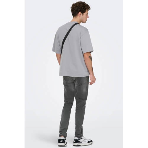 ONLY & SONS slim fit jeans ONSLOOM black denim afbeelding
