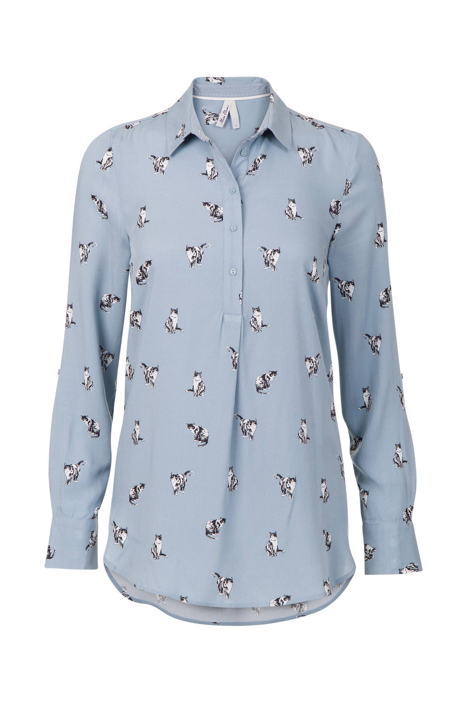 Goede Miss Etam Regulier blouse met all over print | wehkamp CU-69