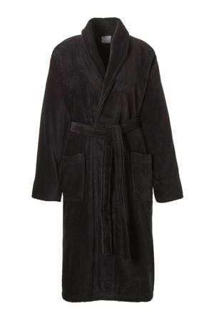 unisex badstof badjas Pure zwart