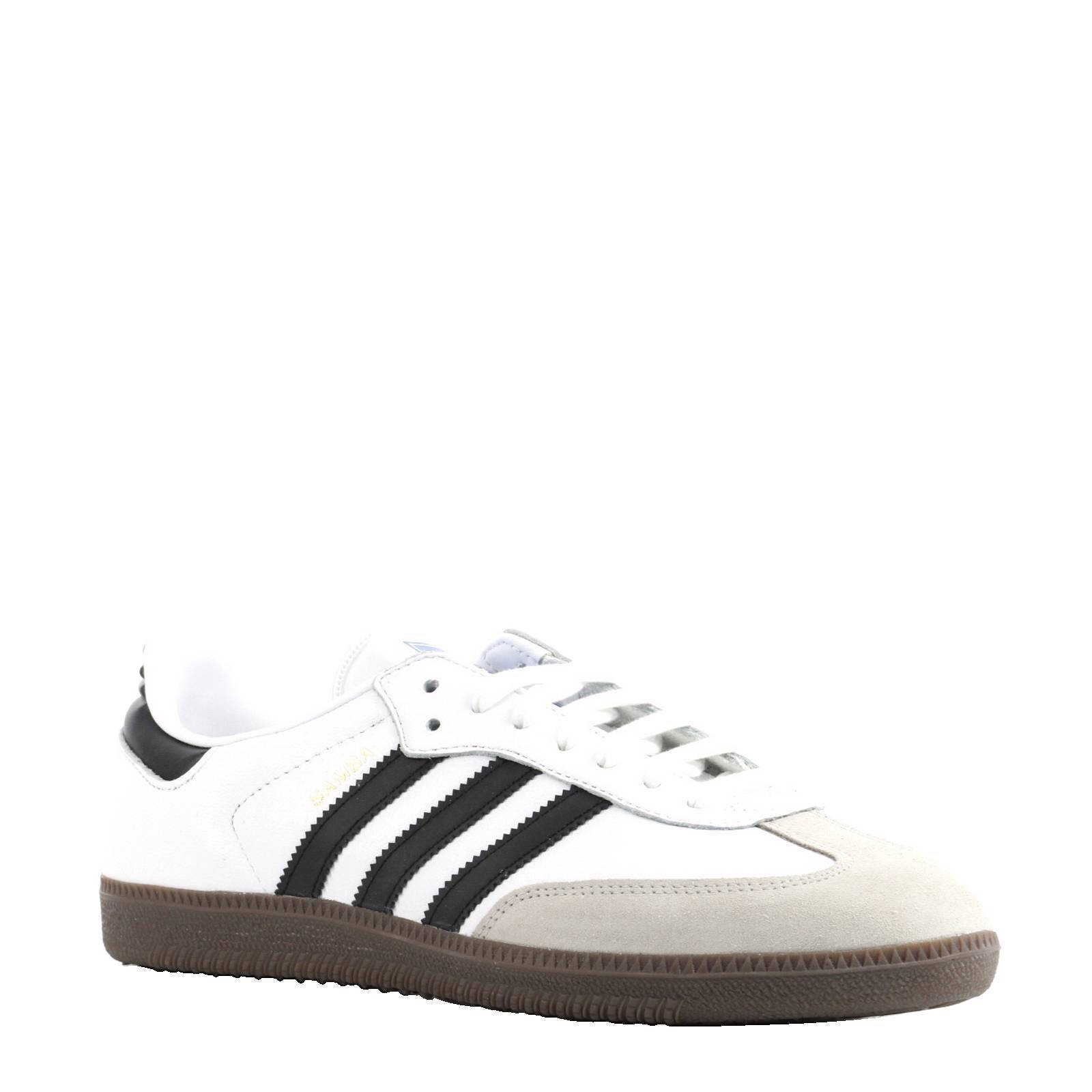 Adidas wit met zwarte strepen on sale