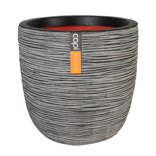 Capi bloempot Nature Rib (Ø43×41 cm) – Antraciet