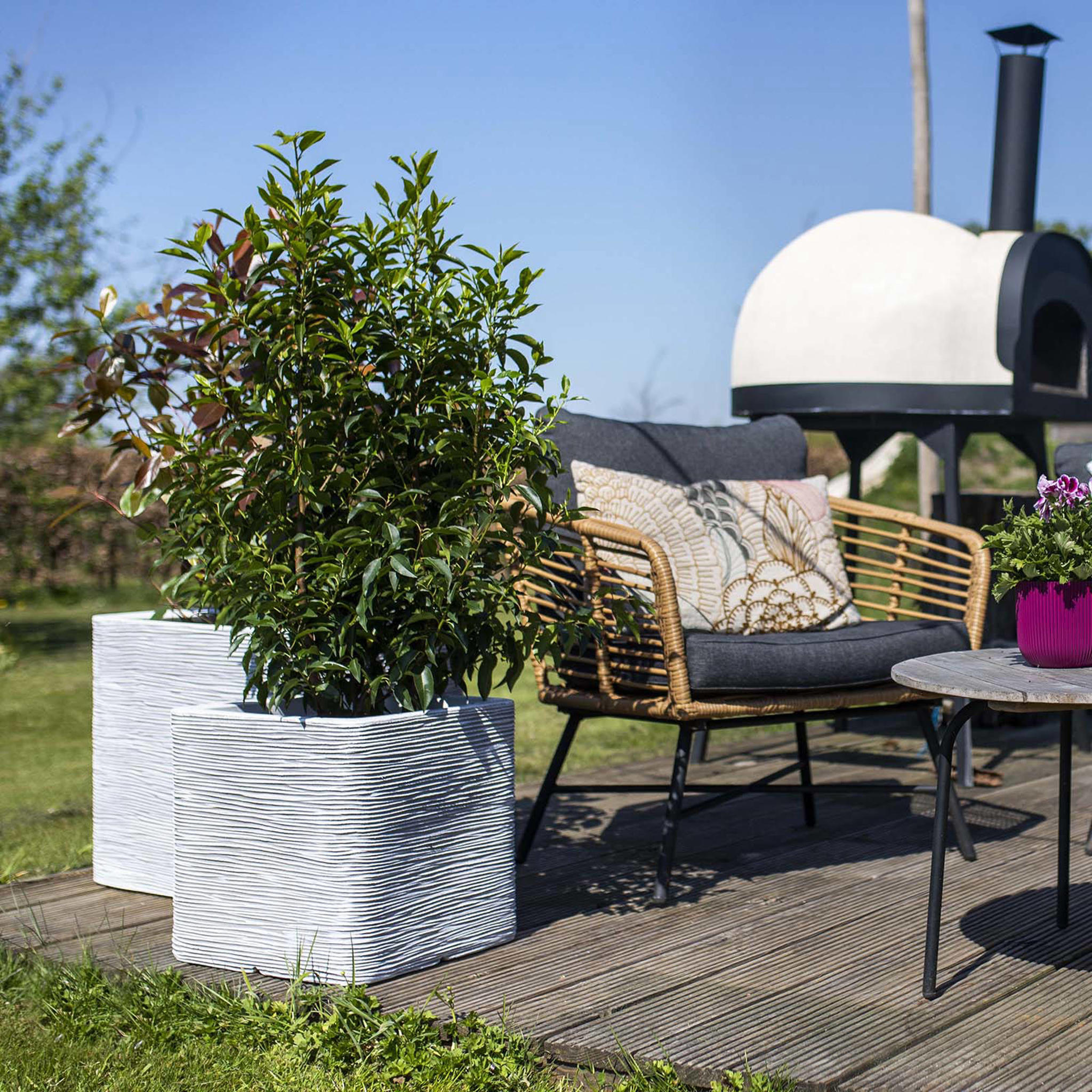 Capi bloempot Nature Rib (30x30x30 cm) - Afbeelding 3