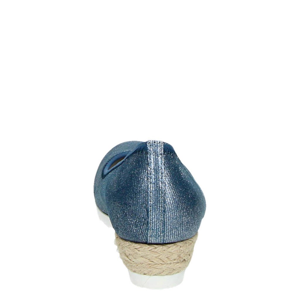 Gabor metallic suède espadrilles | wehkamp