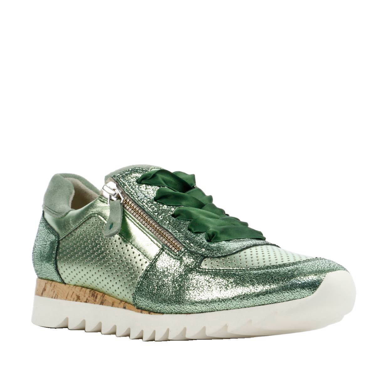 Paul Green metallic leren sneakers | wehkamp