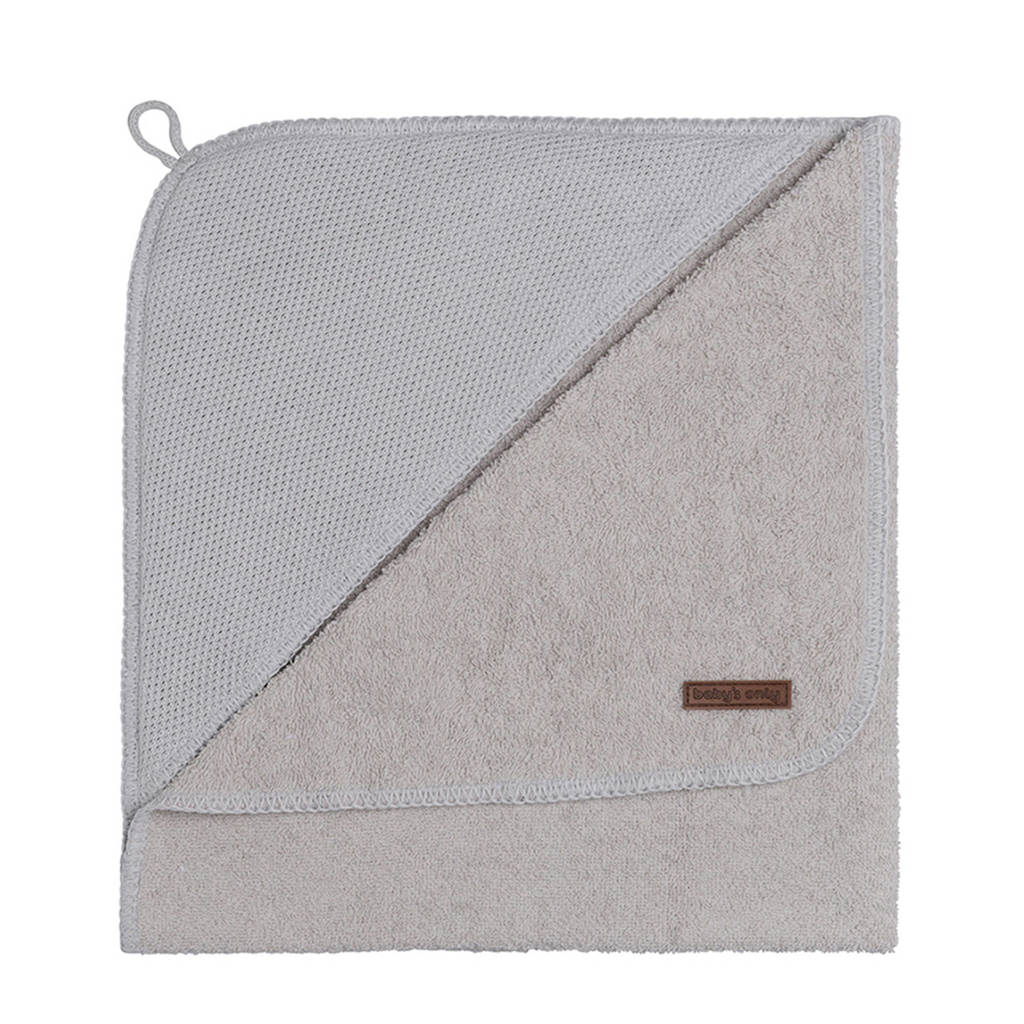 Baby's Only Classic badcape 85x75 cm zilvergrijs, Zilvergrijs