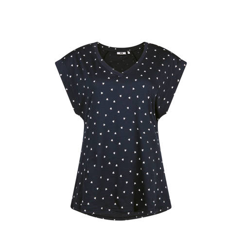 We Fashion T Shirt Met All Over Print Donkerblauw we fashion kopen in de aanbieding