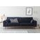NOUS Living velours 3-zitsbank Torino - donkerblauw