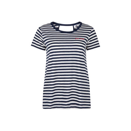 We Fashion Gestreept T Shirt Marineblauw we fashion kopen in de aanbieding