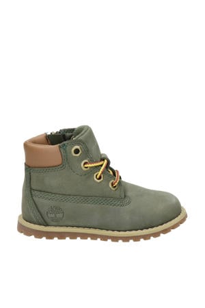 Pokey Pine nubuck veterboots groen